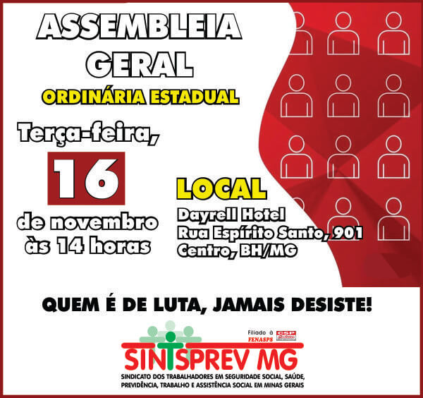 Sintsprev-MG apoia Chapas CRESS-MG Sede e Seccionais 2020/2023 - Sintsprev  MG